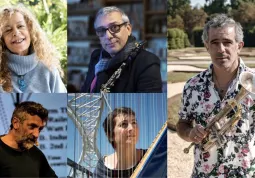 Gli artisti ospiti:Loredana Lipperini con Gabriele Mirabassi,  Paolo Fresu, Antonio Pascale con Marcella Carboni 