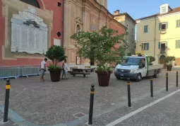 Nuovo arredo urbano in centro città