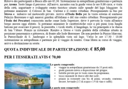 Gita dell'Avis sul lago Maggiore l'8 ottobre