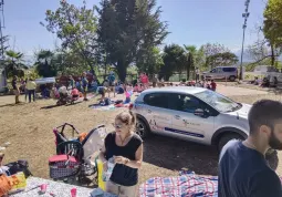 E' stata inaugurata la nuova automobile che, anche grazie al significativo contributo dalla Fondazione Cassa Di Risparmio Di Fossano, la manifestazione ha potuto donare all'Hospice di Busca