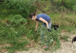 Lavori alla pista da motocross