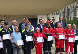Un momento della premiazione