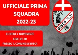 Lunedì il Busca Calcio  sarà ricevuto al palazzo comunale in un incontro aperto al pubblico