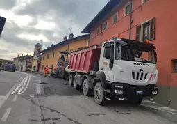 Lavori in via Conti della Morea