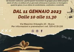 Laboratorio autobiografico per la terza età al mercoledì mattina dall'11 gennaio con i Volontari dell'Annunziata