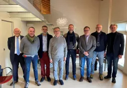 da sinistra a destra: Valerio Carsetti, Marco Marino, Roberto Beltritti, Michele Testa, Alessandro Agnese, Marco Gallo, Gianfranco Ellena, Giuseppe Delfino