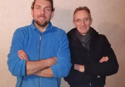 A destra, il presidente Claudio Mattalia con il vicepresidente Igor Aimar