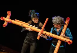 Un'immagine dallo spettacolo