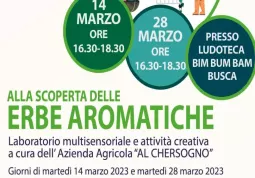 Laboratorio sulle erbe aromatiche gratuito e riservato alle famiglie