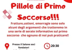 Pillole di primo soccorso: la Cri organizza serate informative