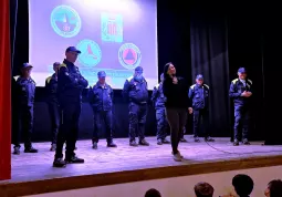 Piccoli volontari Protezione civile e Sai Carabinieri