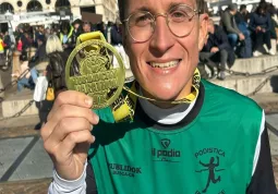 Jacopo Giamello alla Maratona di Torino