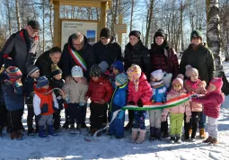 All'inaugurazione hanno preso parte i ragazzi dei Centri diurni del Consorzio socio-assistenziale del Cuneese e di Monviso solidale e i bambini della scuola dell’Infanzia di Rossana