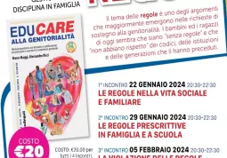 Corso di formazione per genitori 'Educare alle regole'