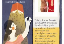 Domenica 10 marzo alle ore 21 al Teatro Civico  a Busca il Premio Strega 2009 Tiziano Scarpa