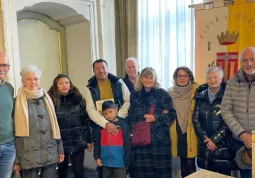 Una famiglia di argentini di origine buschese  in visita in città