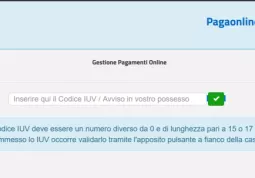 La pagina PagoPa sul sito internet del Comune 