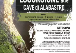 Escursioni alle cave di alabastro ogni seconda domenica del mese