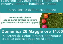 In occasione della Fiera di Maggio nel Parco dell'Ingenio: al mattino laboratorio per i bambini al pomeriggio per i ragazzi e gli adulti