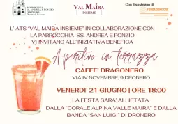 Iniziativa benefica a Dronero della Corale Valle Maira 