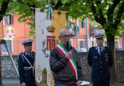 Il Sindaco Ezio Donadio durante il discorso