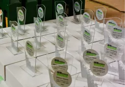 Il tavolo con i trofei