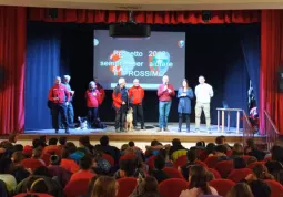 Il saluto del sindaco Ezio Donadio e degli assessori all’Istruzione Lucia Rosso e al Volontariato Bruno Olivero