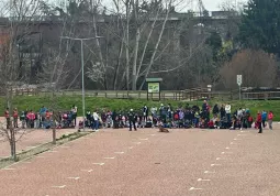 La dimostrazione della squadra di unità cinofila SAI