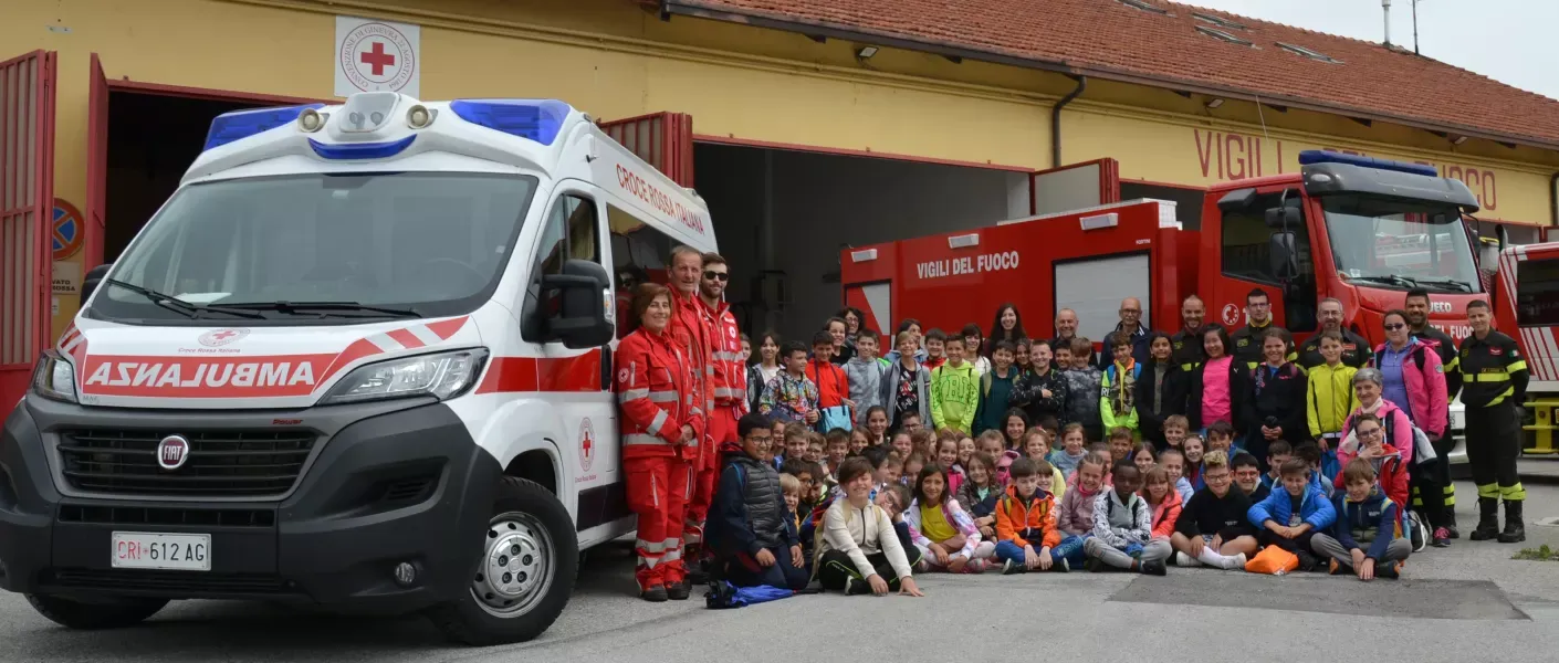 Il gruppo dei piccoli volontari che hanno partecipato agli incontri nel 2023.