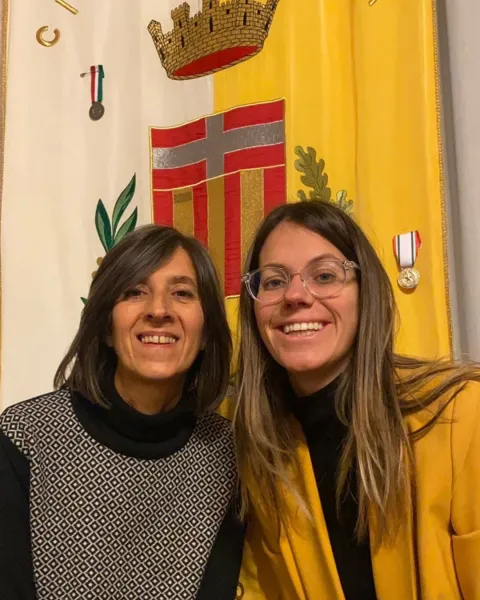 La neo vice-presidente Alessandra Boccardo e la la vice-sindaca e assessora ai Servizi sociali Beatrice Aimar