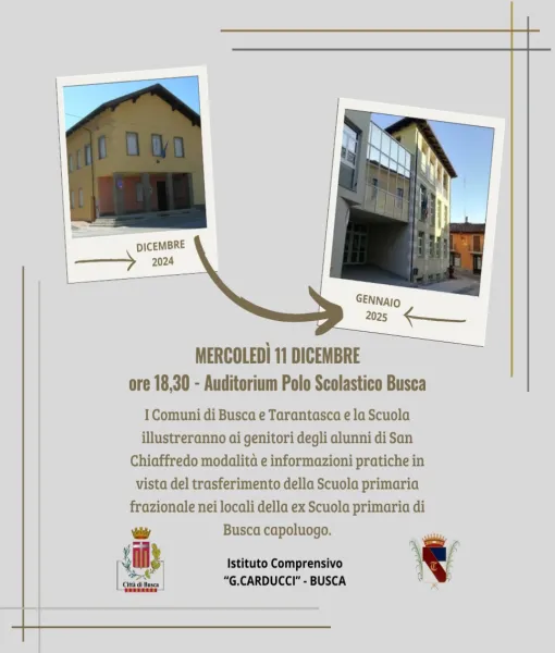 Incontro con i genitori degli alunni della scuola primaria di San Chiaffredo 