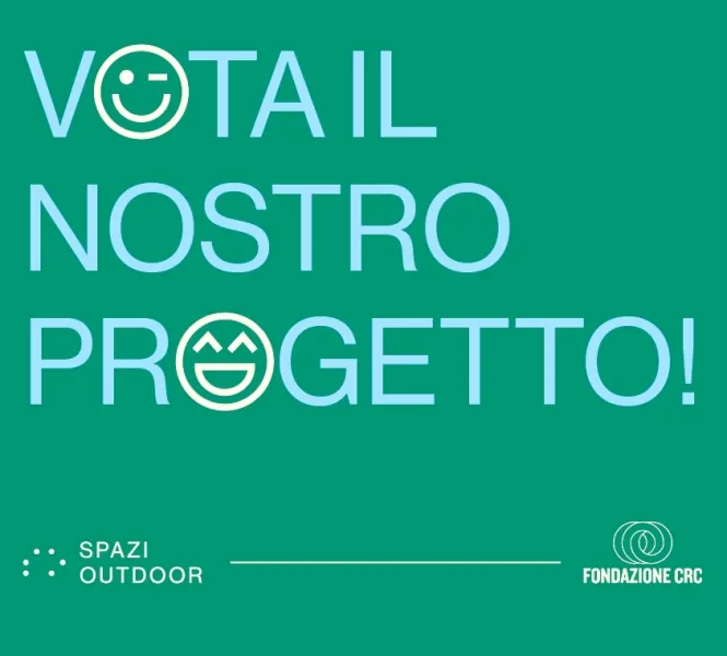  	Per ottenere il contributo del bando della Fondazione Crc è importante dare la preferenza collegandosi al link https://www.bandospazioutdoor.it/progetto/un-girotondo-inclusivo/ 
