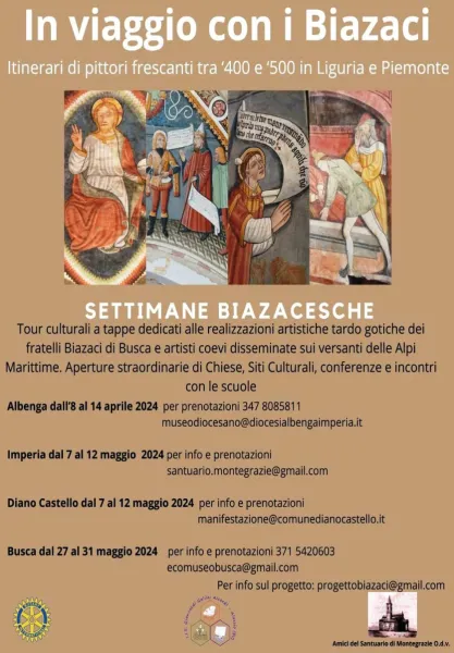 Visite guidate gratuite alle cappelle dei Biazaci martedì 28 e giovedì 30 maggio, dalle ore 10 alle 17