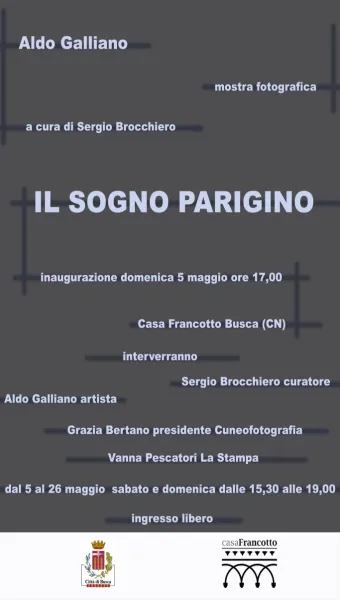 Sabato in Casa Francotto si inaugura la mostra fotografica Il sogno parigino 