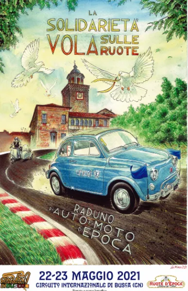 Raduno di mezzi d'epoca con la presenza di Azzurra, la 500 unica auto d'epoca al mondo brandizzata Unicef. La data - 22 e 23 maggio - è all'insegna dell'ottimismo. Se necessario sarà rimandata