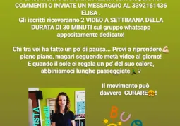 L'associazione Volontari dell'Annunziata organizza il corso di ginnastica dolce sul gruppo Whatsapp