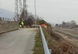 La scarpata dopo il lavori