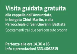Domenica prossima, 11 luglio, visite guidate a Valmala 