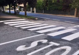 In corso il rifacimento della segnaletica orizzontale