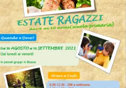 Anche Estate Ragazzi di fine estate per il periodo dal 30 agosto al 10 settembre