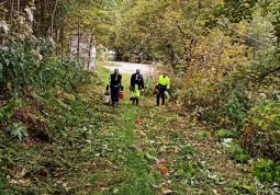 Lavori della Protezione civile comunale a Valmala