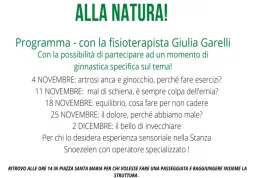 Dal 4 novembre cinque sedute gratuite di fisoterapia: organizzano l'associazione Volontari dell'Annunziata e il Comune