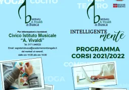 Il Civico Istituto “A. Vivaldi”, da quest’anno gestito dalla Fondazione Academia Montis Regalis, presenta i corsi del progetto IntelligenteMente, ampio contenitore multiculturale da anni presente nell’offerta formativa dell’Istituto e ora riproposto in veste aggiornata