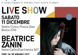 Sabato al Teatro Civico duplice set, alle ore 16.30 e alle ore 19, ciascuno con due momenti: “Risonanze e composizioni sceniche”, a cura di Damiano Osella, Dario Marengo e Serena Racca e il “Live show”, voice, cello e electronics di Beatrice Zanin