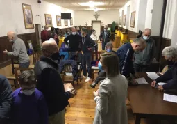 Un momento delle votazioni dell'assemblea dei soci
