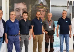 Il sindaco Marco Gallo con gli organizzatori e i relatori della Giornata della Meteorologia