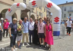 Da sinistra, gli amministratori comunali Beatrice Sartore. Gianfranco Ferrero, Diego Bressi, Marco Gallo, Lucia Rosso, Jacopo Giamello, Ezio Donadio, Beatrice Aimar