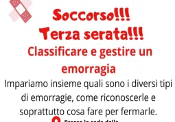 Classificare e gestire un’emorragia: una lezione della Cri l'11 aprile