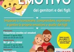Il corso “Check up emotivo” in 4 serate ha l’obiettivo di aiutare i partecipanti a riconoscere, esprimere e gestire le emozioni proprie e dei figli