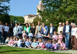 Il  percorso fluviale attrezzato lungo il Maira inaugurato questa mattina dai bambini delle scuole dell'infanzia